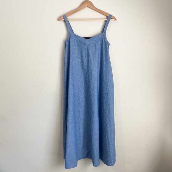Hatch Chambray Midi Dress Jumper - Picture 1 of 7